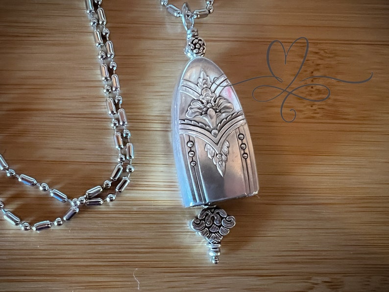 Vintage Silverware Bell • The 1945 "La Ronnie" Pattern • Made from the Hollow Handles of Silver-plated Silverware
